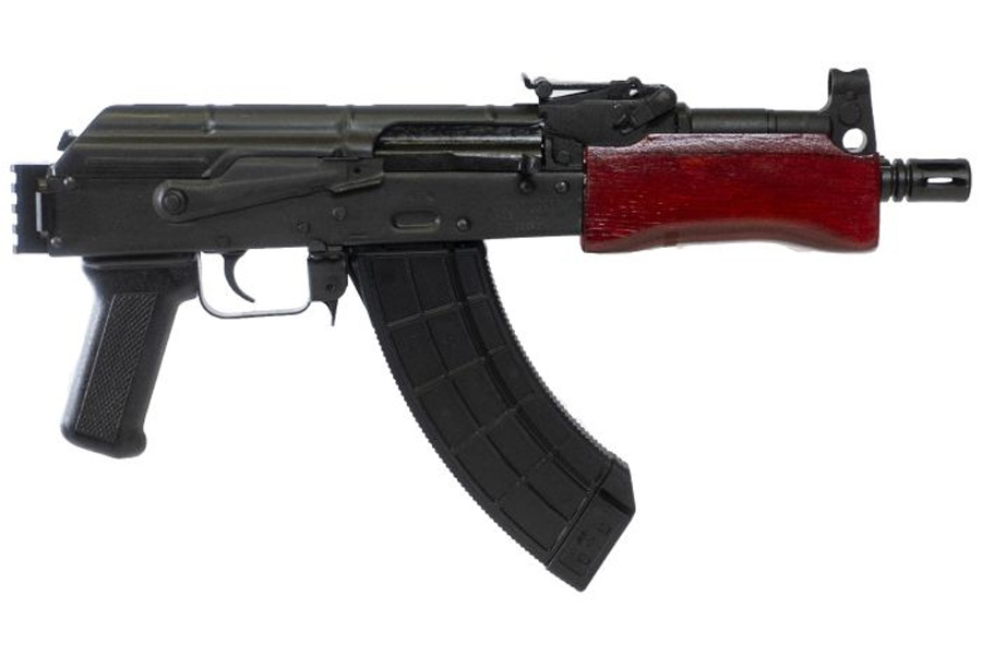 CENTURY ARMS MINI DRACO 7.62x39mm Pistol with Russian Red Furniture and Rail